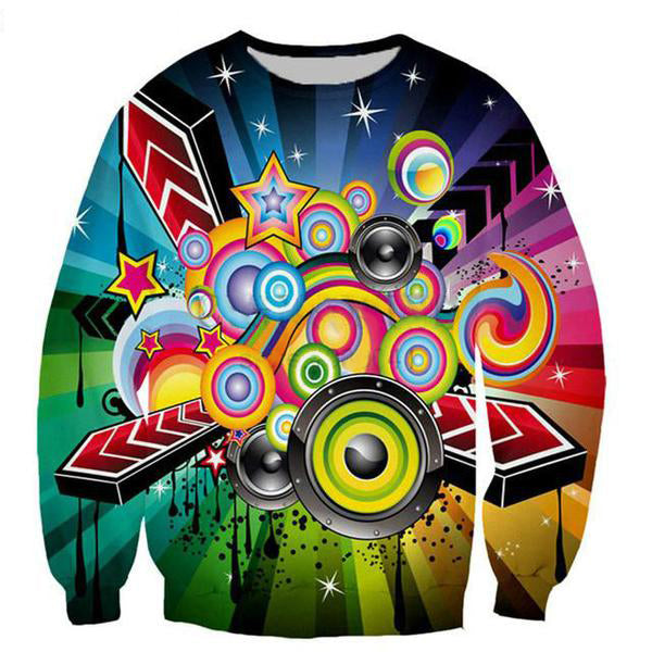 Music 3D Print Sweatshirt