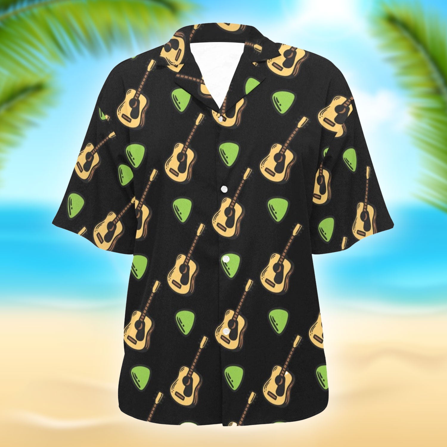 Guitar Seamless Hawaiian Shirt