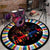 Colorful Piano Music Round Rug