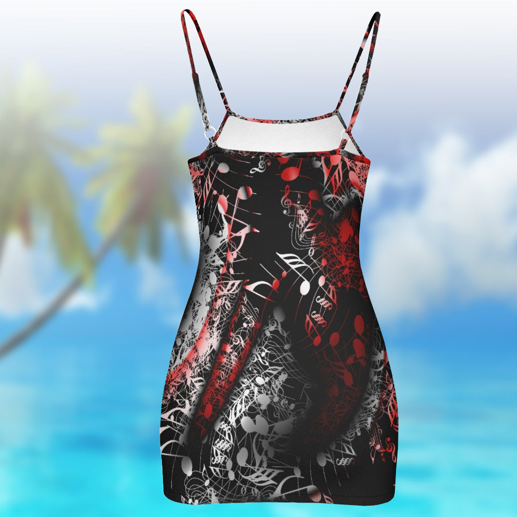 Music Notes Abstract Cami Dress