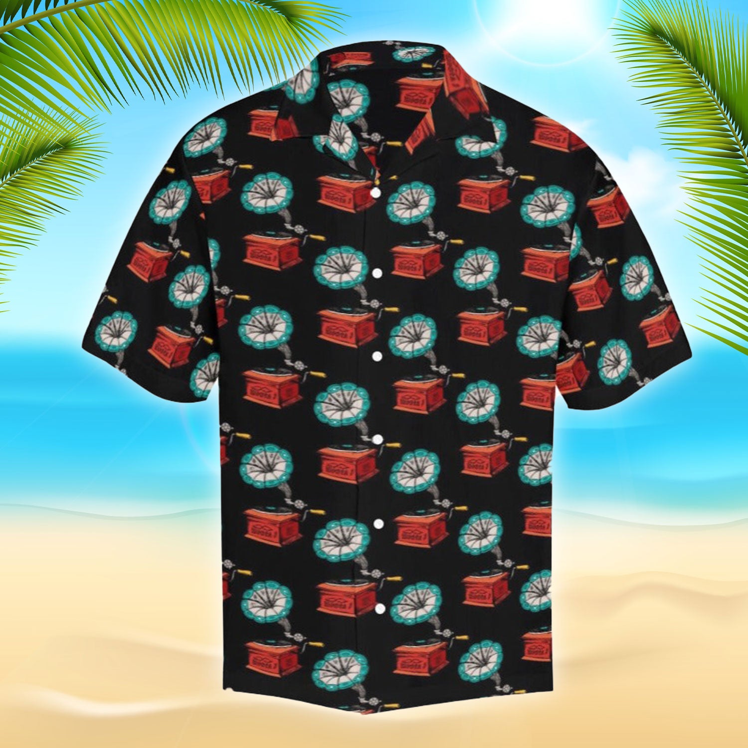 Gramophone Hawaiian Shirt