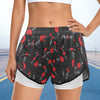 Vinyl Red Sports Shorts