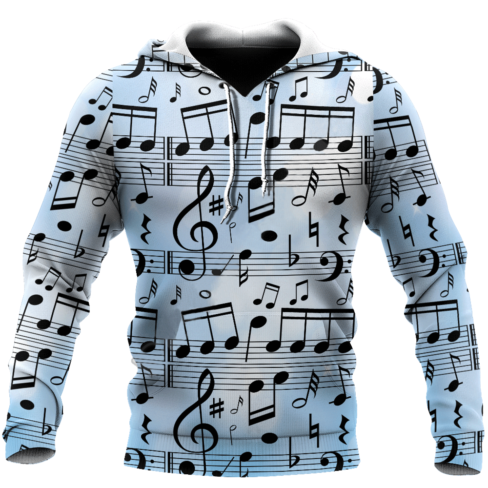 Music Notes Blue Sweatshirt/Hoodie