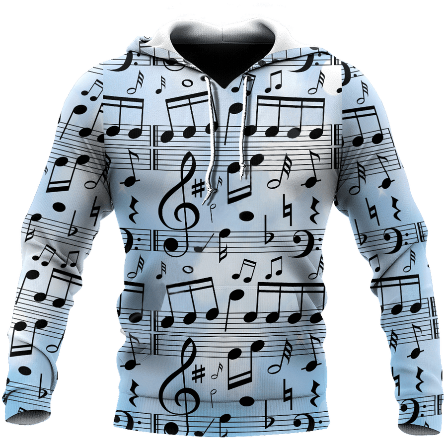 Music Notes Blue Sweatshirt/Hoodie
