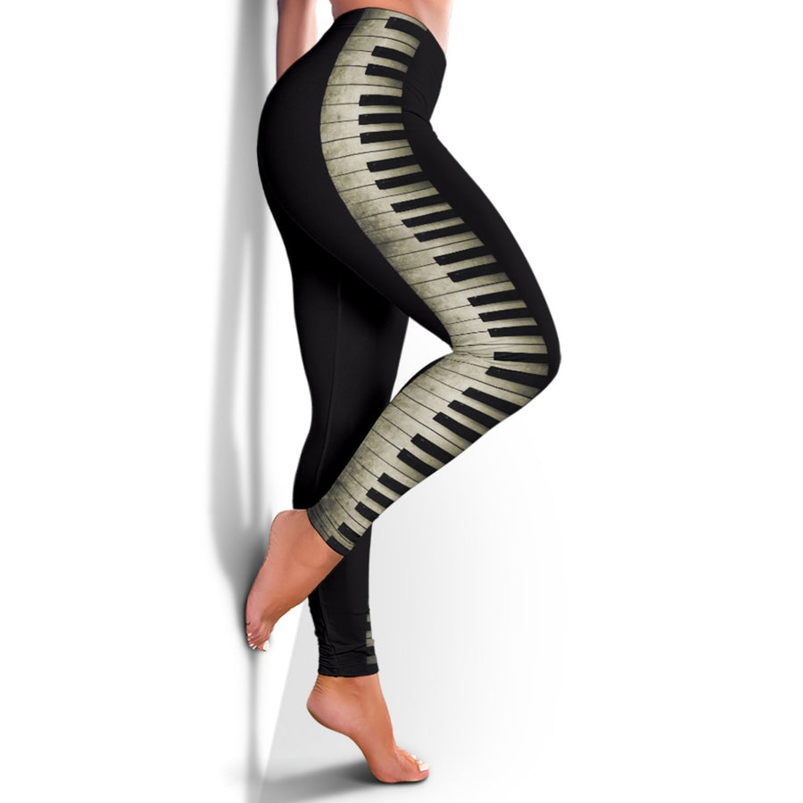 Piano Black Women's Leggings