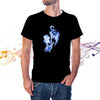 Blue Fire Eighth Note T-shirt - Artistic Pod Review