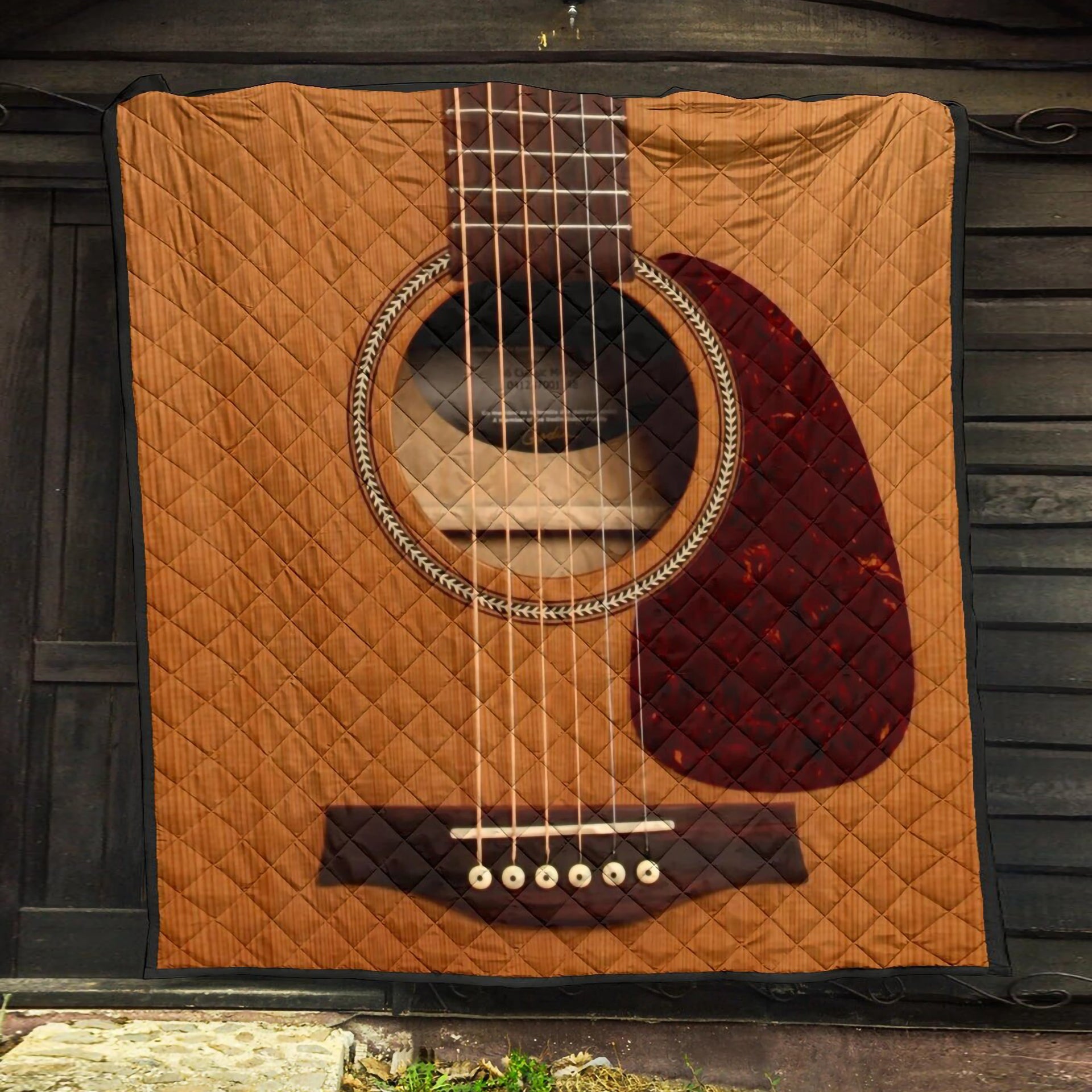 Wooden Guitar Premium Quilt