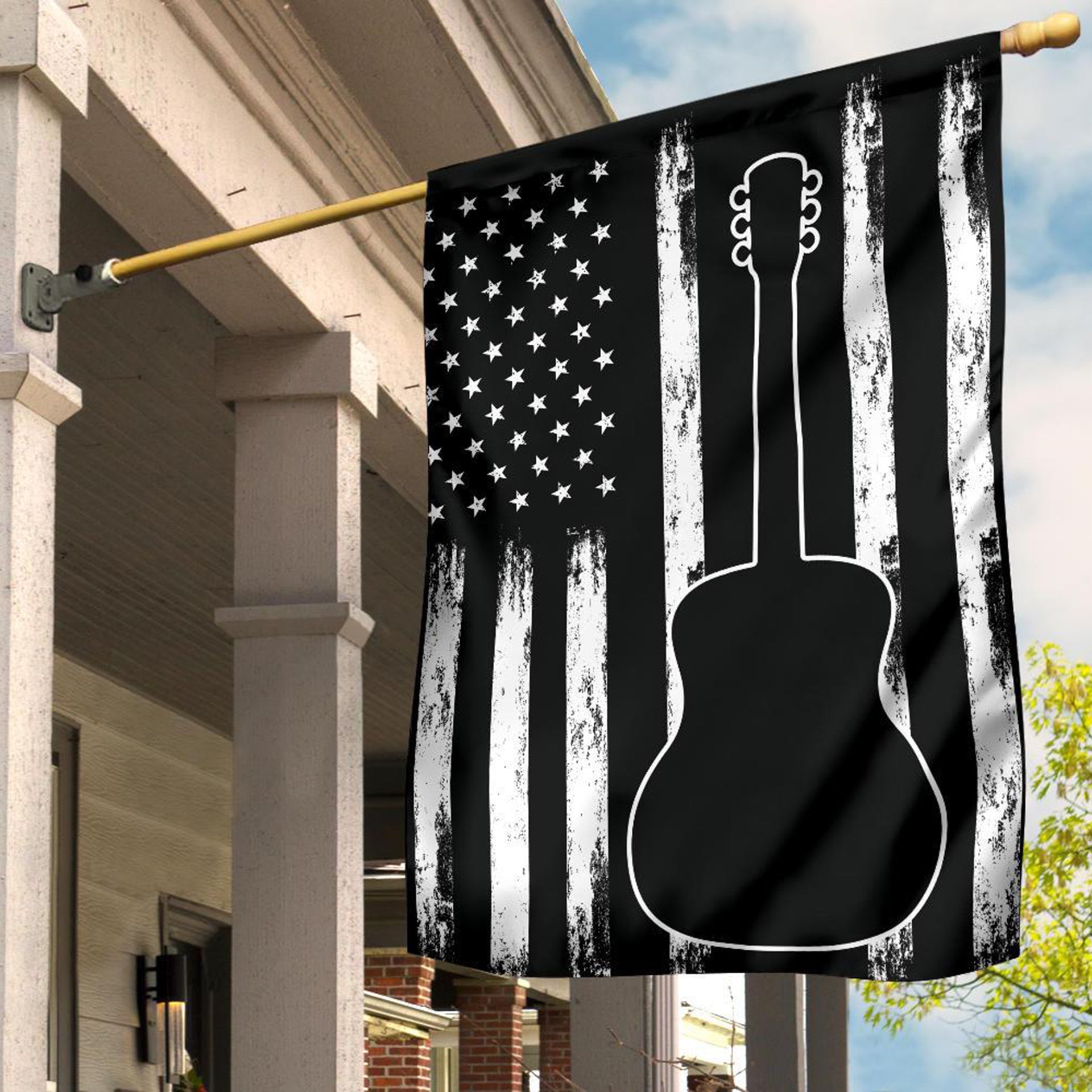 Guitar American Flag