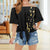 Music Notes Gold Blouse Top