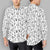 Music Notes Men's Long Sleeve White Shirt