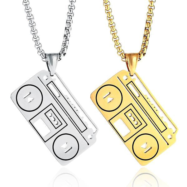 Vintage Music Recorder Necklace