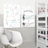 Piano Music Notes Wall Art