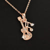 Free - Music Note Guitar Pendant Necklace