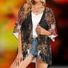 Music Notes Chiffon Kimono