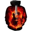 Flames Soul Guitar Hoodie