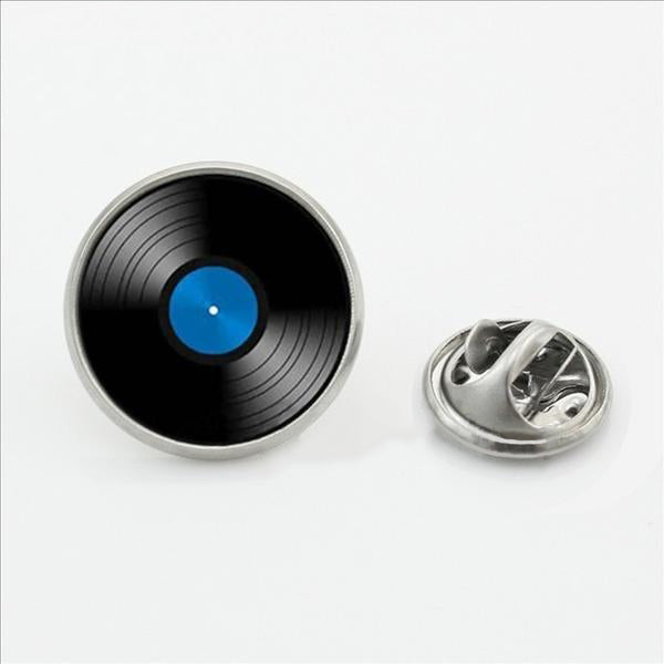 Vinyl Record Brooch Pins