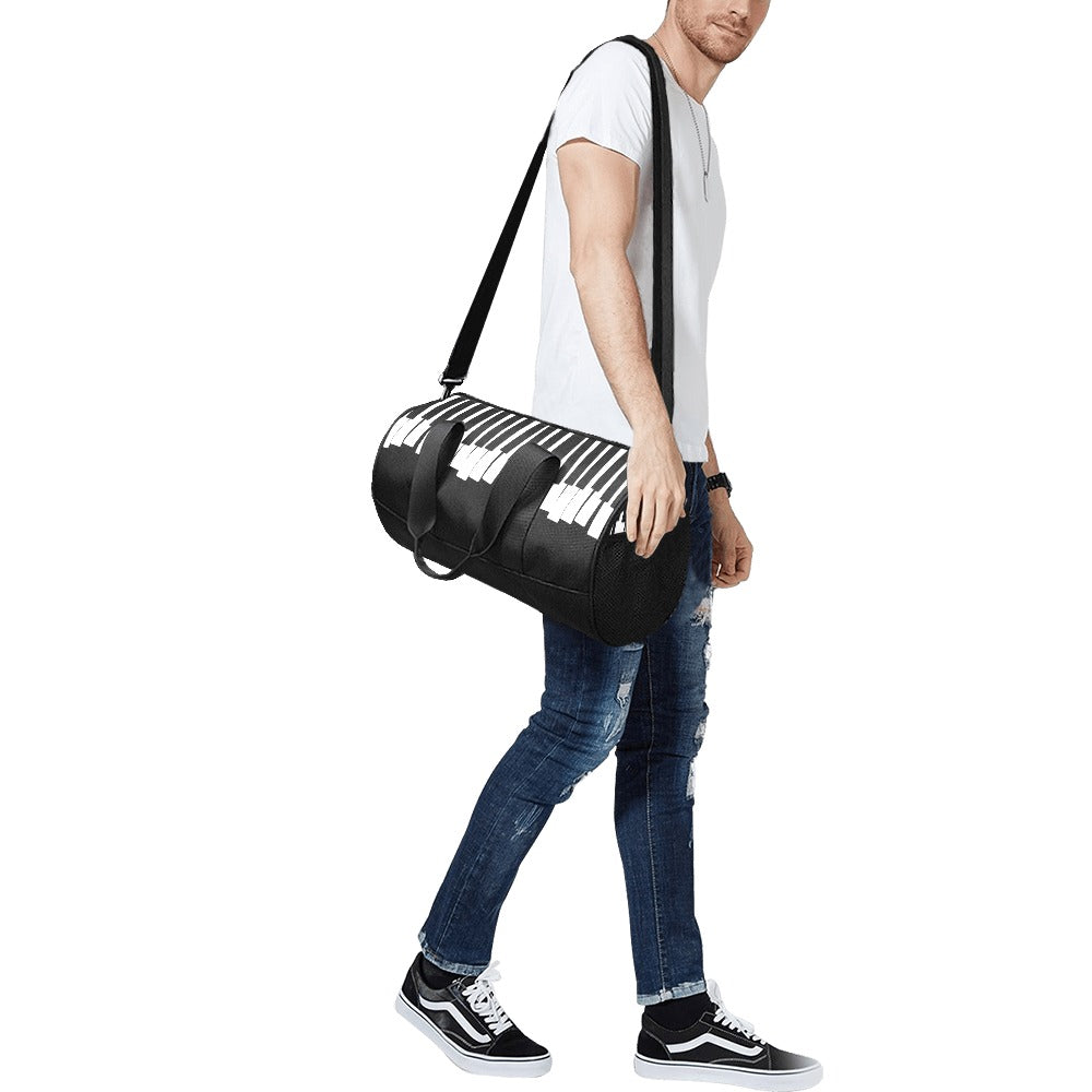 Piano Keys Black Travel Bag