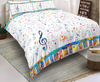 Colorful Music Notes Bedding Set