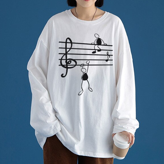 Treble Clef Long Sleeve Shirt