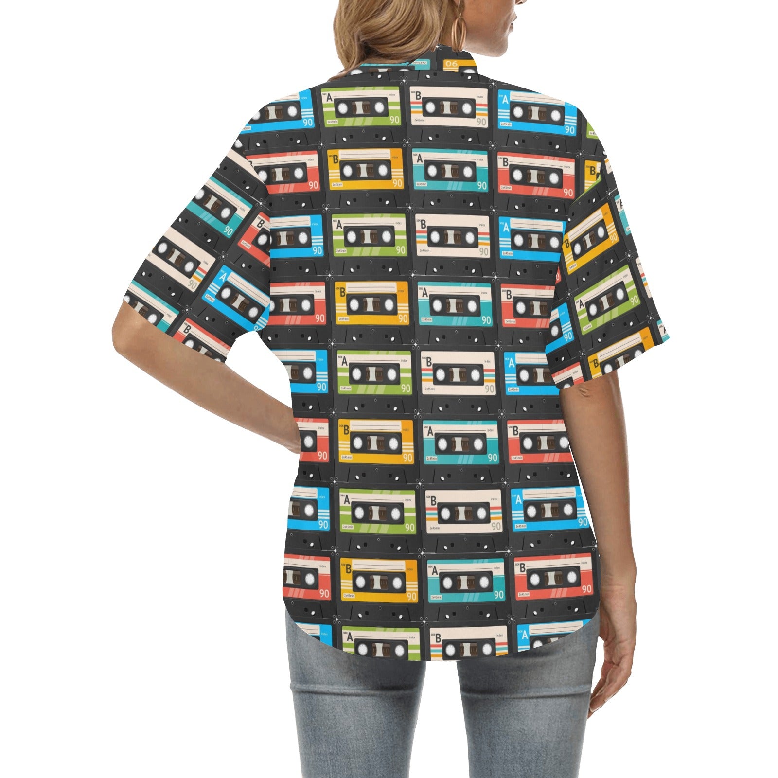 Cassette Tape Hawaiian Shirt