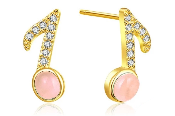 Stud Musical Note Earrings