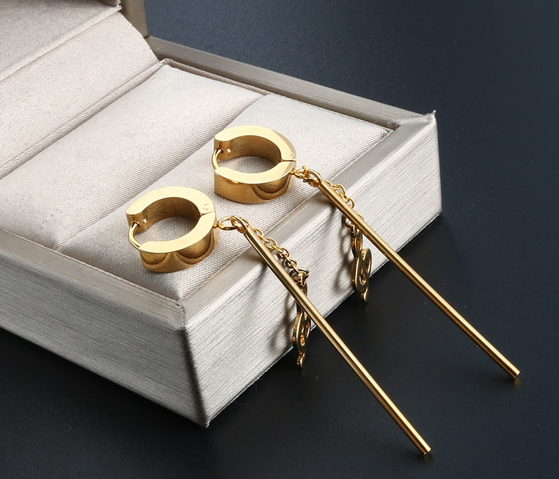 Music Note Dangle Earrings