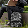 Black Music Scores 17-inch Casual Backpack