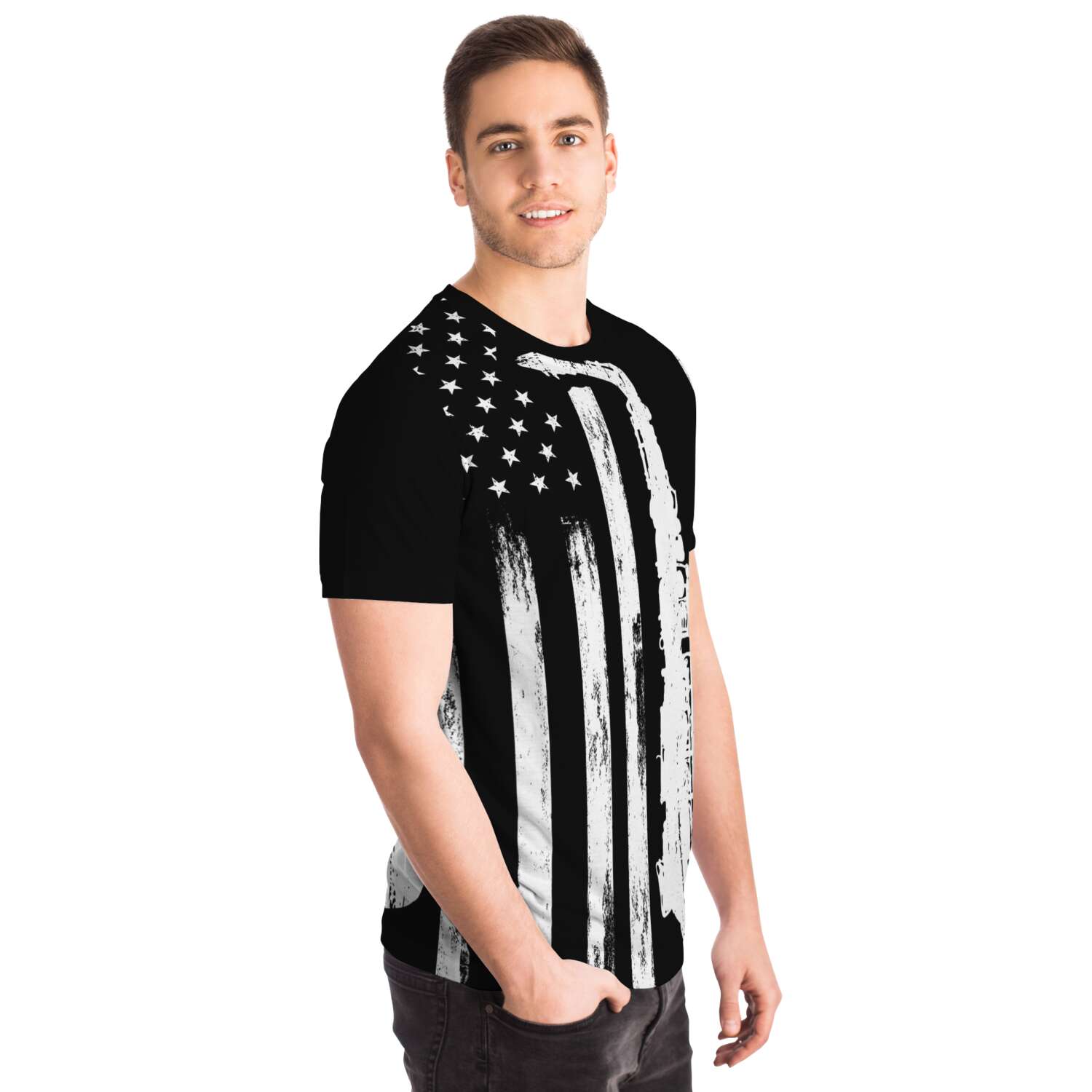 Saxophone American Flag T-Shirt