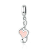 Pink Music Notes Charm