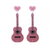 Vintage Guitar Acrylic Drop Earrings