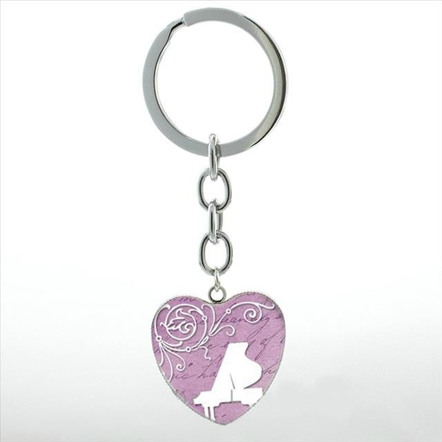 Free - Piano Heart Keychain - Artistic Pod Review