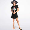 Piano Keys Cross T-Shirt Dress