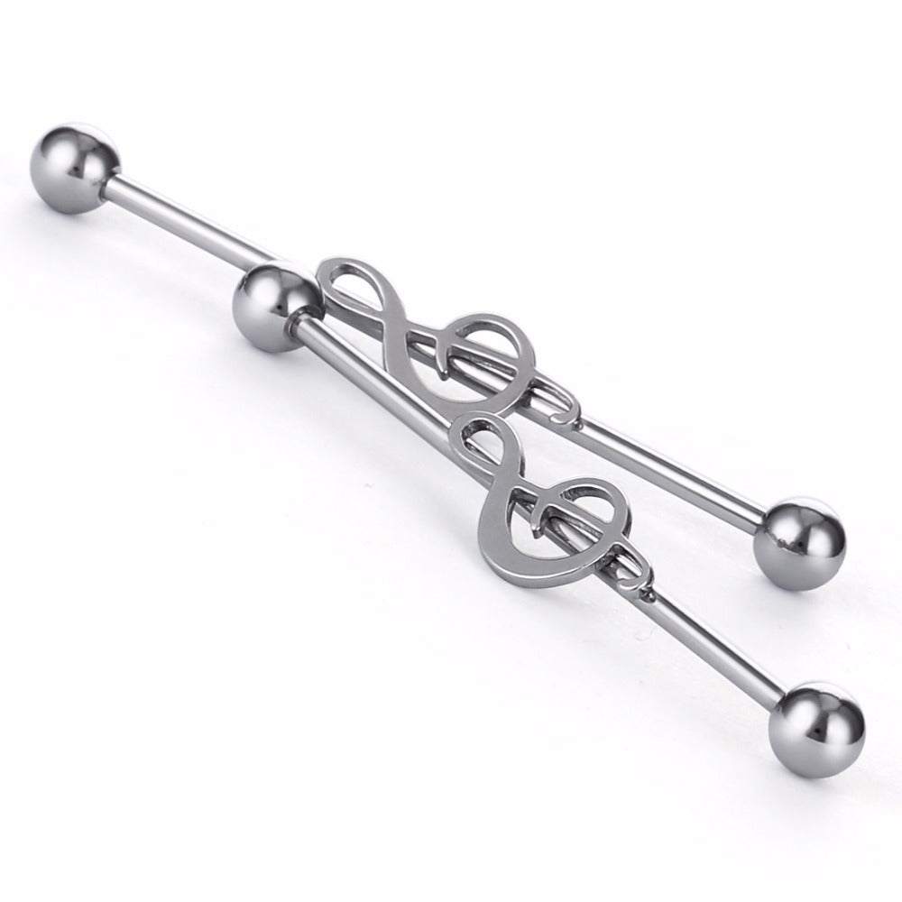 Music Note Piercing Earrings