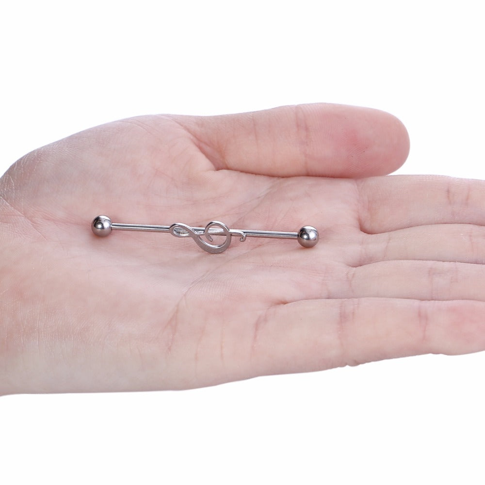 Music Note Piercing Earrings