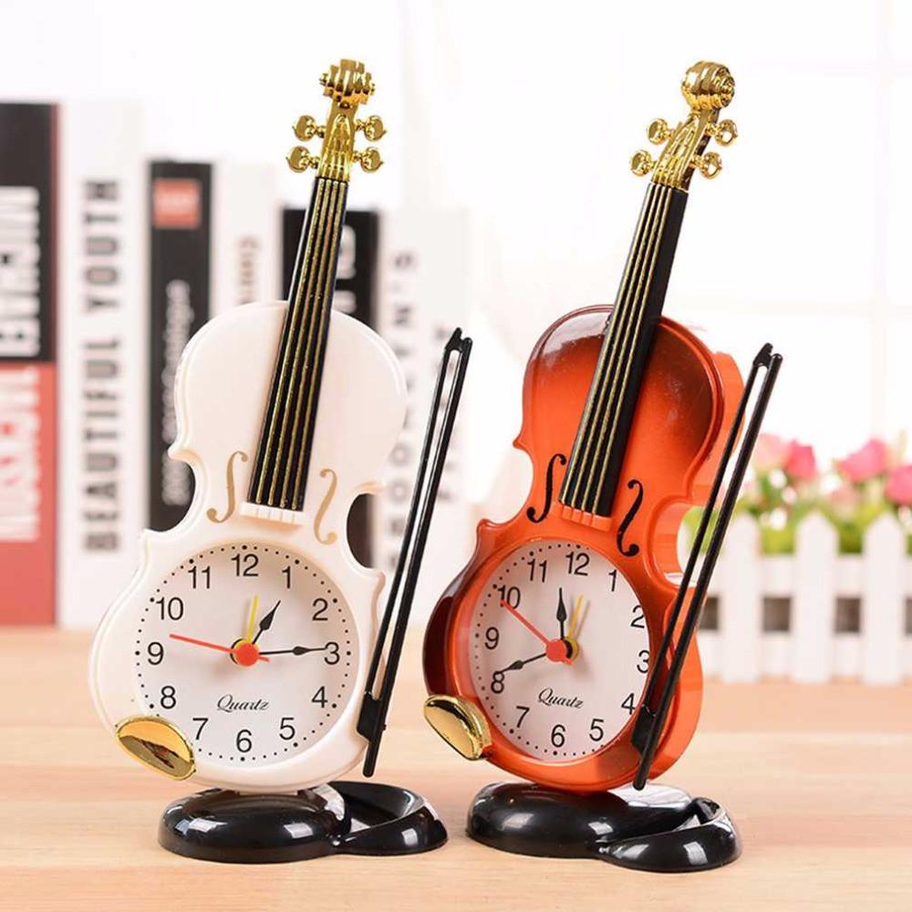 Violin Quartz Alarm Clock