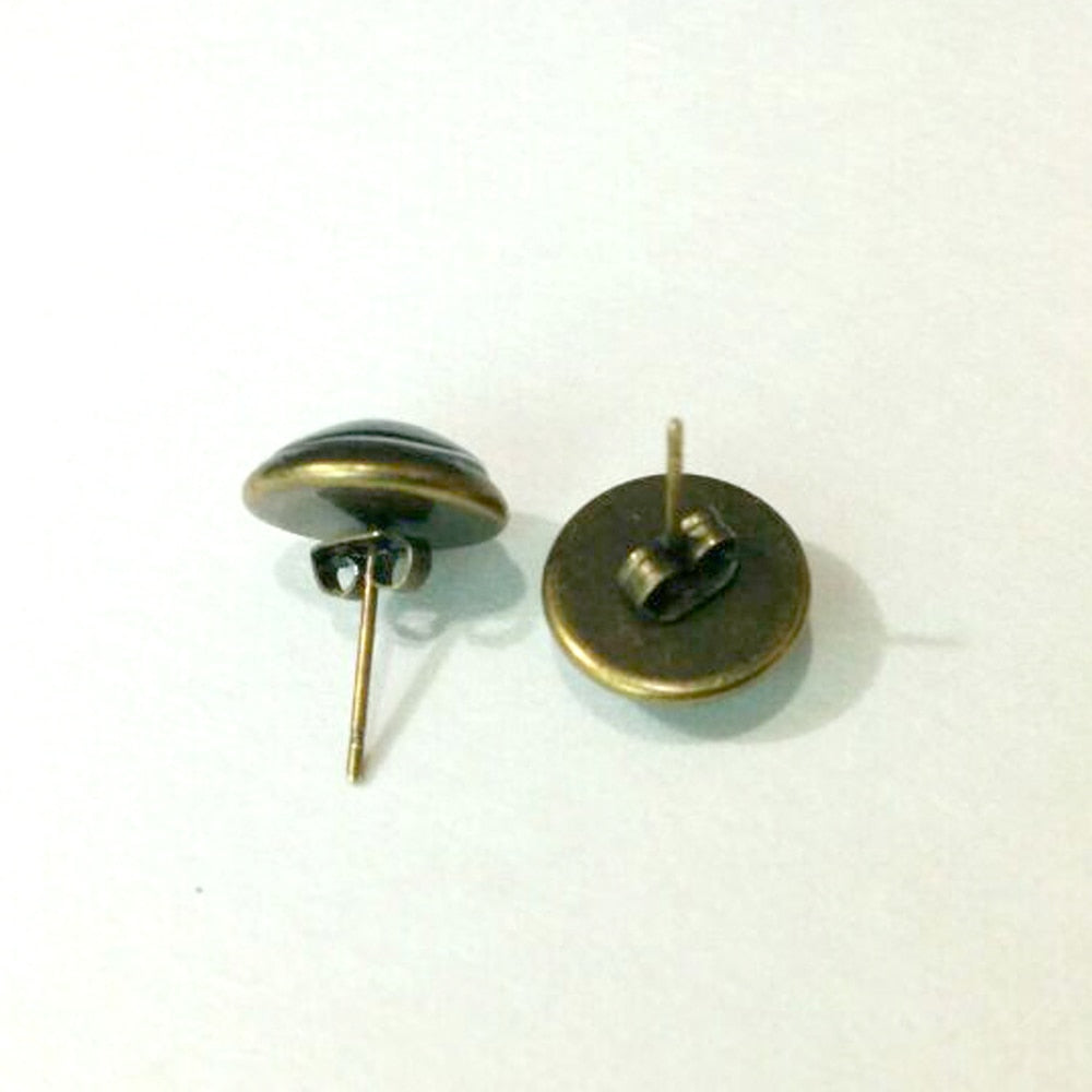 Vinyl Record Stud Earrings