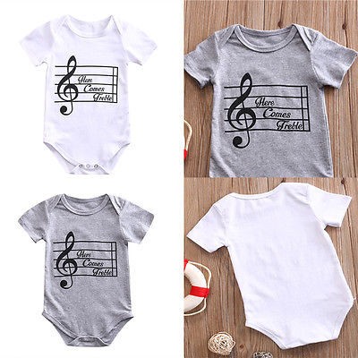 Here Comes Treble Baby Rompers