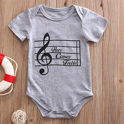 Here Comes Treble Baby Rompers