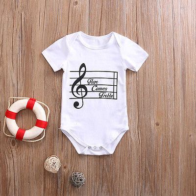 Here Comes Treble Baby Rompers