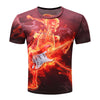 3D Print Skeleton Flame Guitar T-shirt - { shop_name }} - Review