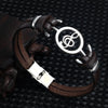New Musical Notes Leather Bracelet