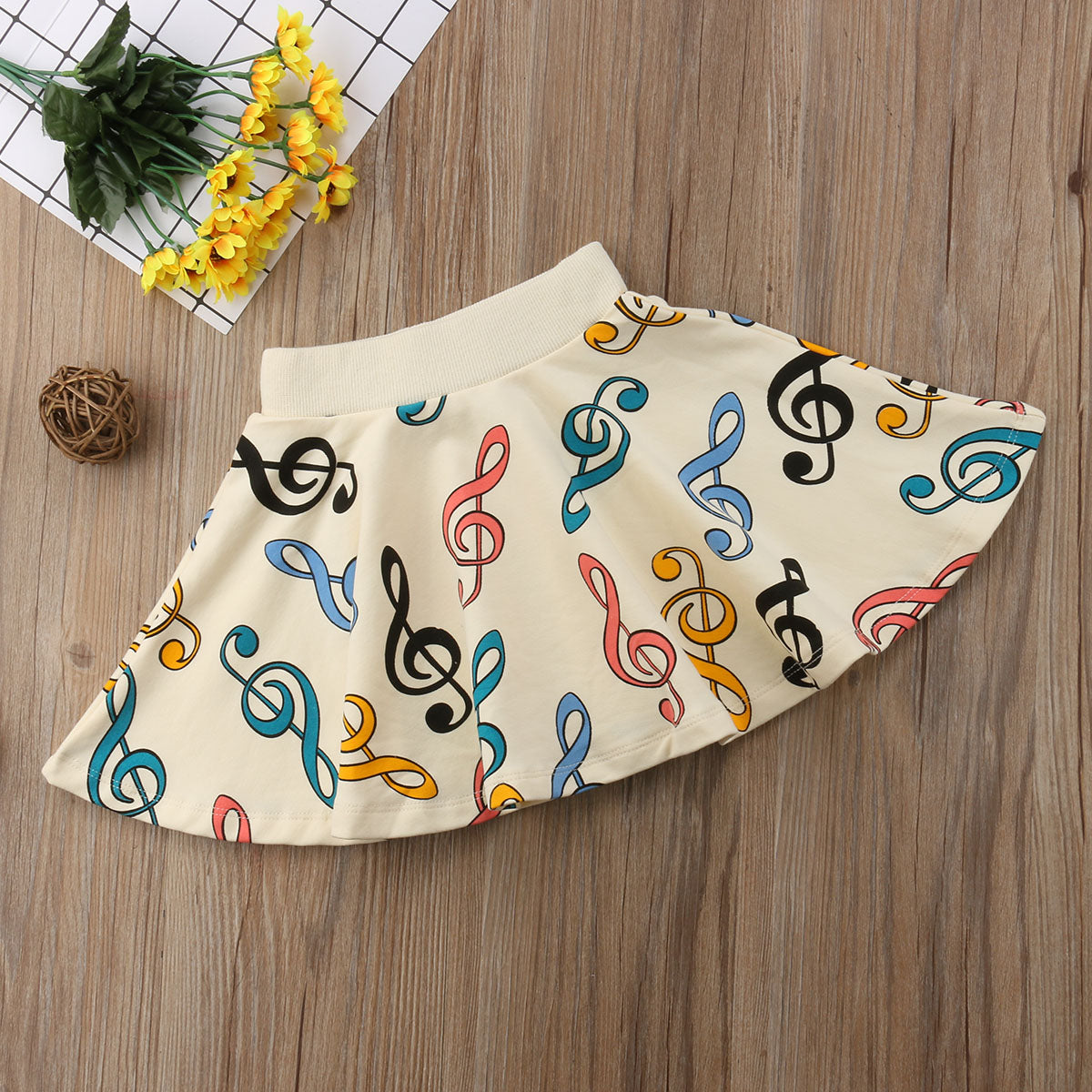 Musical Note Kids Skirt