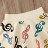 Musical Note Kids Skirt