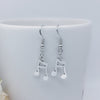 Free - Music Notes Silver Earrings