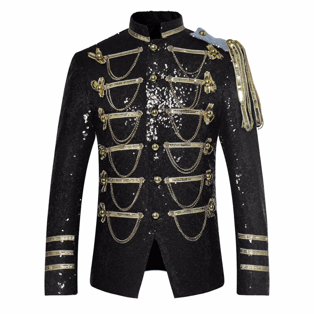 Sequined Victorian Coat - Black / S - { shop_name }} - Review