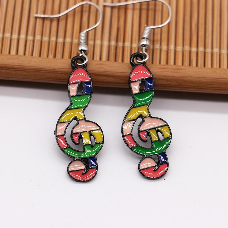 Free - Music Note Colorful Earrings