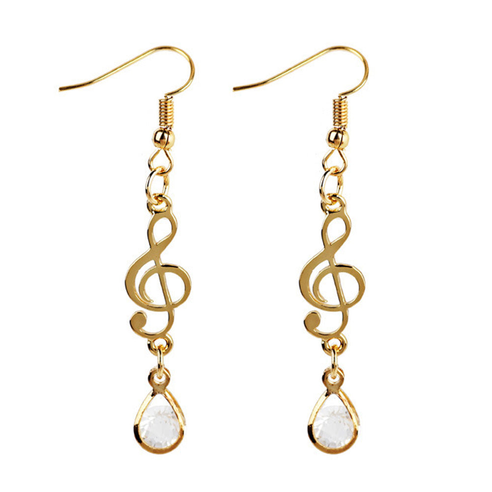 Free -  Music Note Crystal Earrings - Artistic Pod Review