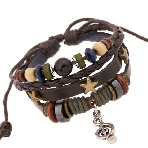 Adjustable Leather Treble Clef Bracelet - { shop_name }} - Review