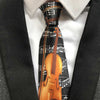 Violin Music Note Necktie
