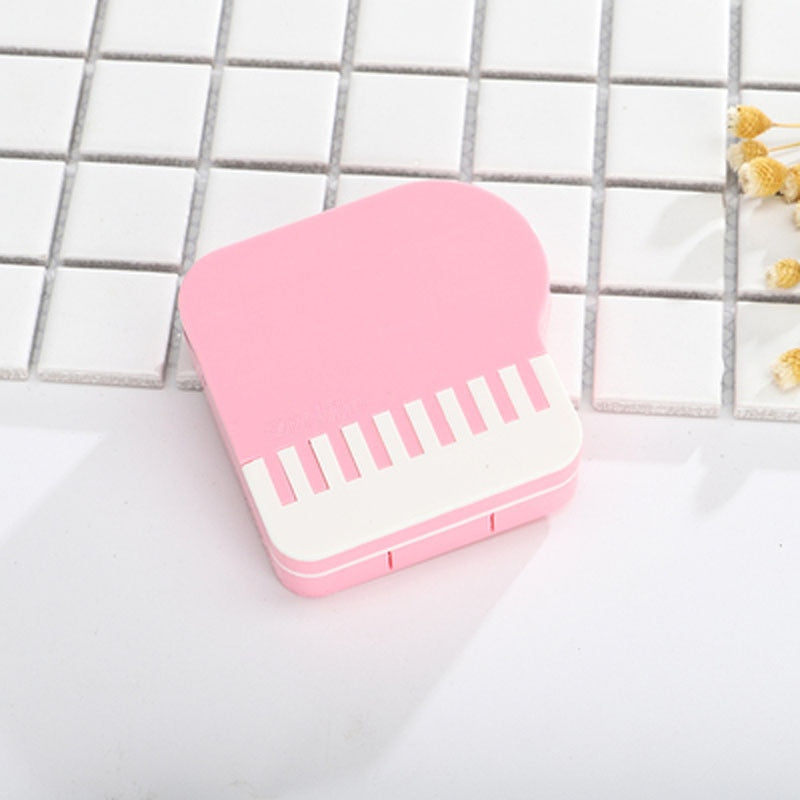 Piano Pattern Contact Lens Protection Box